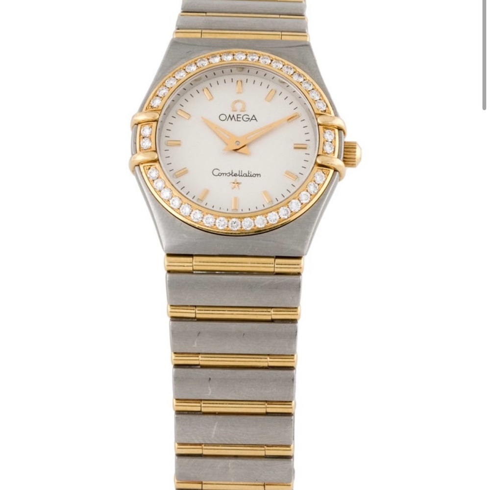 Omega Constellation Diamond 18K Gold and Stainless Steel Watch